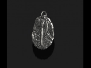 Helmet token pendant 3D प्रिंट मॉडल