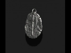Helmet token pendant 3D Print Model