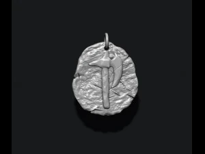 Helmet token pendant 3D Print Model