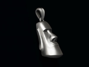 Moai head pendant 3D-Druckmodell