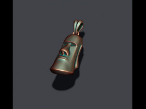 Moai head pendant 3D-Druckmodell
