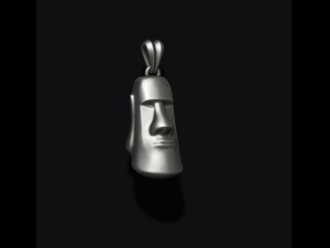 Moai head pendant 3D-Druckmodell