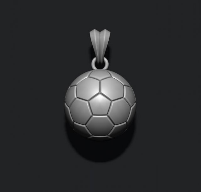 Football ball pendant 3d 3D printmodel .c4d .max .obj .3ds .fbx .stl .blend