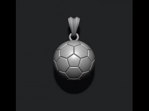 Football ball pendant 3d 3D Print Model