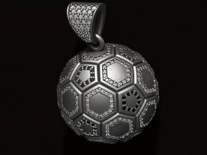 Football ball pendant 3d pack set 3D Print Model