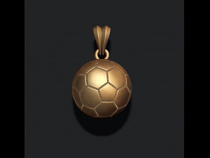 Football ball pendant 3d pack set 3D Принт Модель