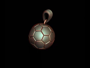 Football ball pendant 3d pack set 3D Print Model