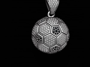Football ball pendant 3d pack set 3D Принт Модель