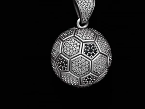 Football ball pendant 3d pack set 3D Print Model