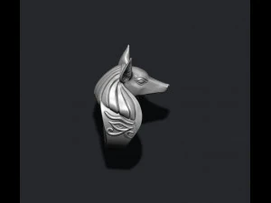 이집트 아누비스 머리 반지 3d 3D 프린트 모델