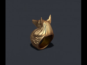 Egyptian anubis head ring 3d 3D Принт Модель