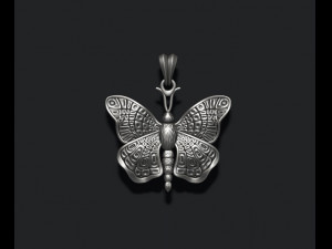 Butterfly pendant Modèles 3D en vedette