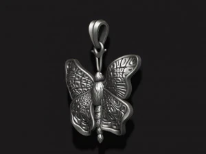 Butterfly pendant 3D Print Model
