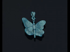 Butterfly pendant 3D Print Model
