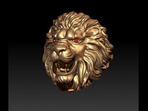 Lion ring eye gem 3D 打印模型