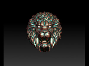 Lion ring eye gem 3D 打印模型