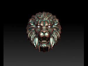 Lion ring eye gem 3D Print Model