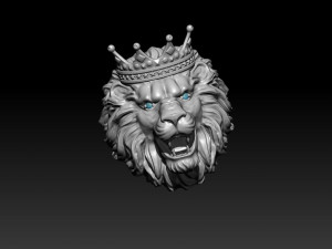 Lion crown ring eye gem Modelo de impresión 3D