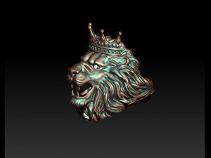 Lion crown ring eye gem Modelo de impresión 3D