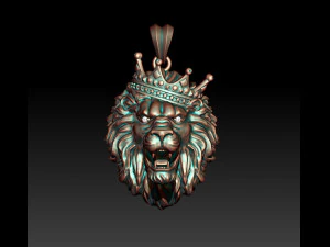 Leeuwenketting met kroonoogjuweel 3D printmodel
