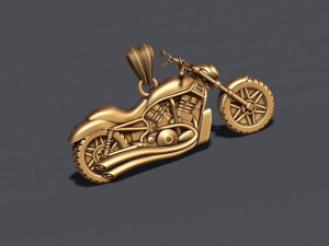 Motorcycle pendant 3d 3D Print Model