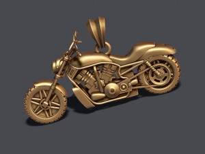 Motorcycle pendant 3d 3D Print Model