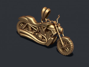 Motorcycle pendant 3d 3D Print Model