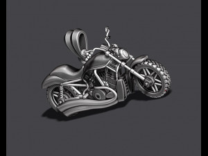 Motorcycle pendant 3d 3D 프린트 모델