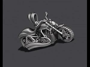 Motorcycle pendant 3d 3D Print Model