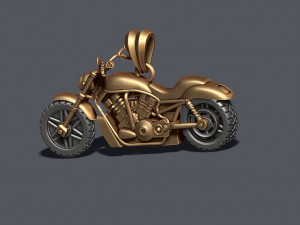 Motorcycle pendant 3d Modèles 3D en vedette