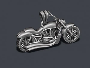 Motorcycle pendant 3d 3D Print Model