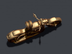 Motorcycle pendant 3d Modèles 3D en vedette