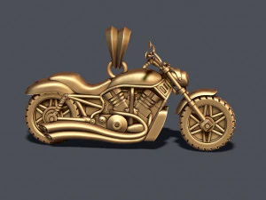 Motorcycle pendant 3d 3D Print Model