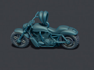 Motorcycle pendant 3d Modèles 3D en vedette