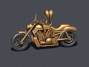 Motorcycle pendant 3d Modèles 3D en vedette