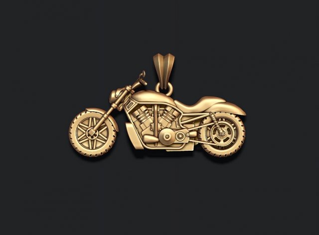 Motorcycle pendant basrelief Modèles 3D en vedette .c4d .max .obj .3ds .fbx .stl .blend 