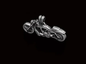 Motorcycle pendant basrelief 3D Print Model