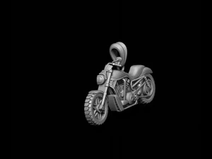 Motorcycle pendant basrelief 3D Print Model