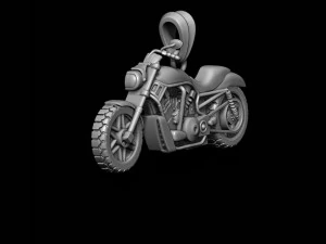 Motorcycle pendant basrelief 3D Print Model