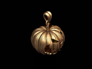 Halloween pumpkin pendant 3D Print Model