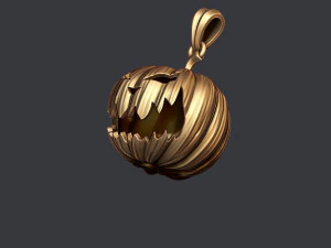 Halloween pumpkin pendant 3D Print Model