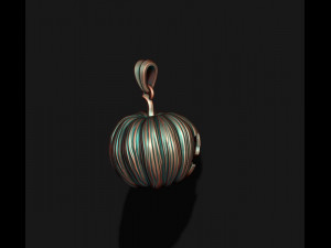 Halloween pumpkin pendant 3D Print Model