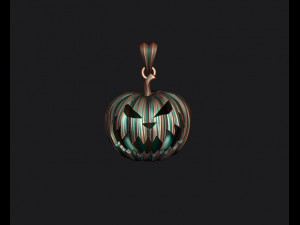 Halloween pumpkin pendant 3D Print Model