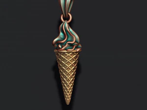 Ice cream pendant 3d 3d print model 3D Print Model