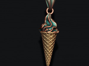 Ice cream pendant 3d 3d print model 3D Print Model