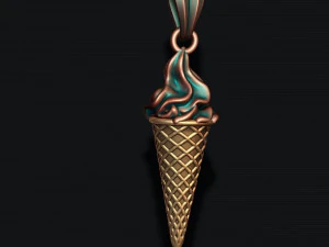 Ice cream pendant 3d 3d print model 3D Print Model