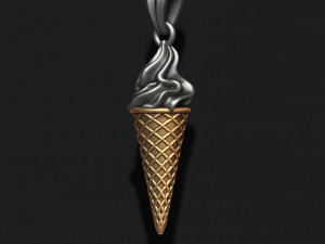 Ice cream pendant 3d 3d print model 3D Print Model