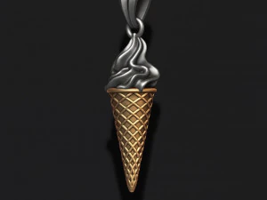Ice cream pendant 3d 3d print model 3D Print Model