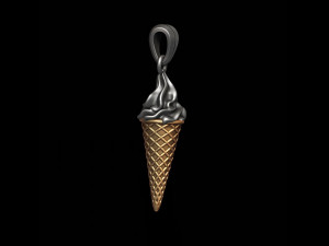 Ice cream pendant 3d 3d print model 3D Print Model