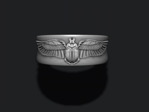 Egyptian scarab ring 3Dプリントモデル